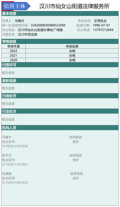 漢川市2024年法律服務信用信息平臺 集成律師、公證與司法鑒定行業信用體系